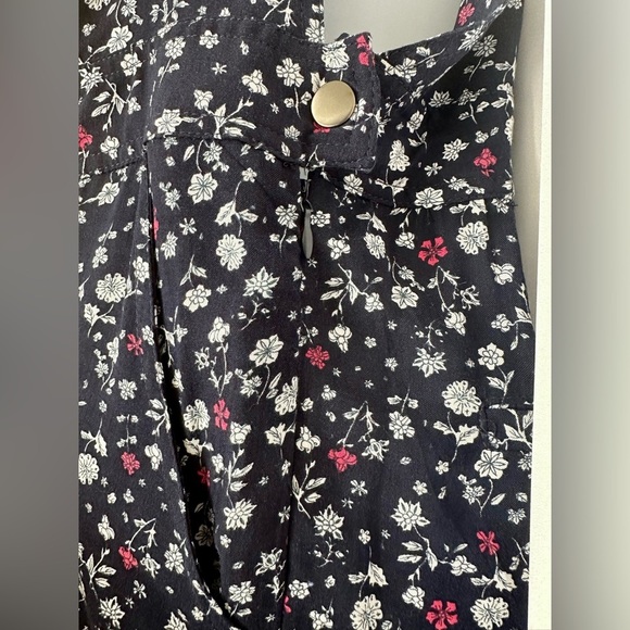 Imaginary Voyage Floral Print Jumpsuit - Dark Blue and White (806) - Picture 6 of 13